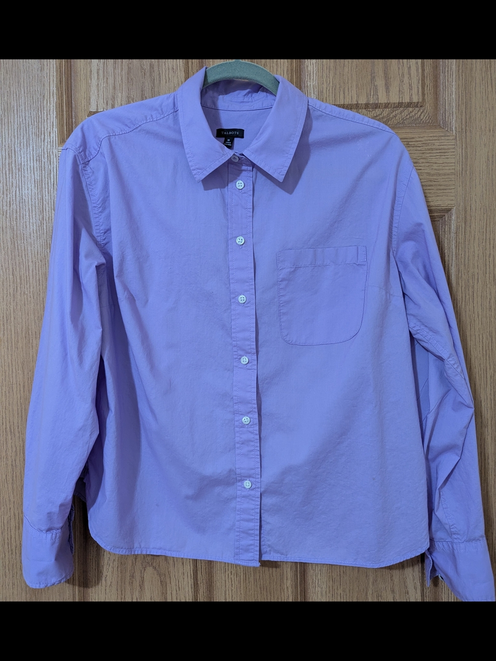Talbots Women’s Lavender Button-Down Shirt